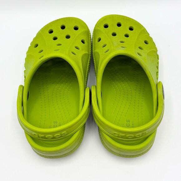Crocs Classic Lime Green Sandals - Kids US C9 - Picture 6 of 12